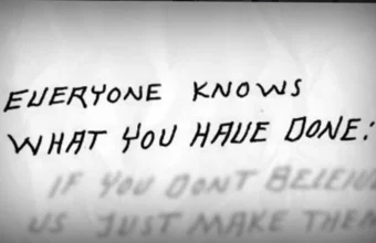 One of the suspicious Circleville Letters stating "Everyone Knows What You Have Done"