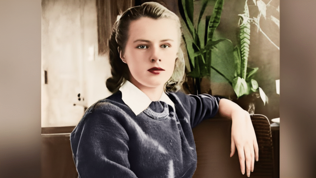 Colorized portrait of Paula Jean Welden, the Bennington College student whose 1946 disappearance became one of Vermont’s most haunting unsolved mysteries.